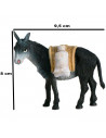 Tradineur - Burro de carga para Belén, durexina, figura decorativa de animal para nacimiento, pesebre, adorno artesano, tradicio