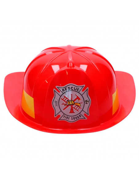 Tradineur - Casco infantil de bombero, plástico, sombrero de niño, gorro para disfraces, juguete, accesorio de carnaval, Hallowe Tradineur - Casco infantil de bombero, plástico, sombrero de niño, gorro para disfraces, juguete, accesorio de carnaval, Hallowe
