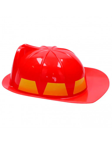 Tradineur - Casco infantil de bombero, plástico, sombrero de niño, gorro para disfraces, juguete, accesorio de carnaval, Hallowe