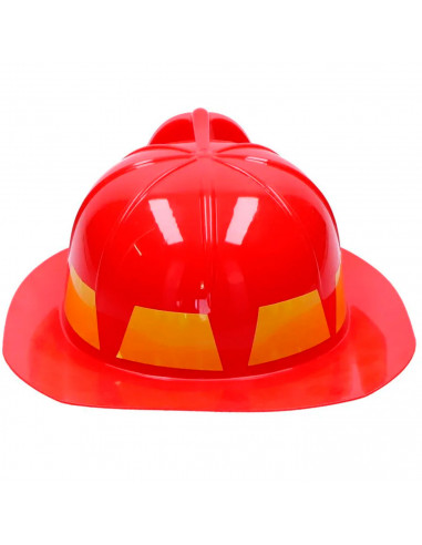 Tradineur - Casco infantil de bombero, plástico, sombrero de niño, gorro para disfraces, juguete, accesorio de carnaval, Hallowe