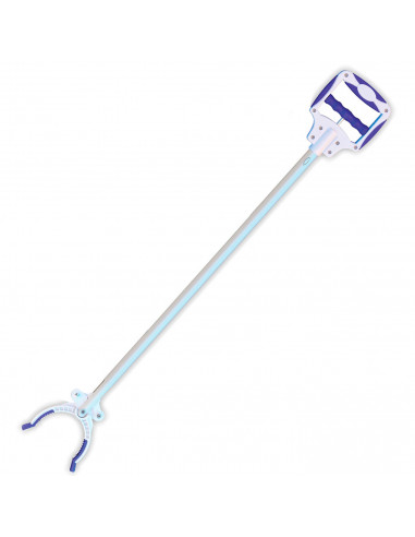 Tradineur - Pinza recoge objetos con doble posición, herramienta de captura, brazo para recoger basura, mango ergonómico, antide