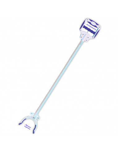 Tradineur - Pinza recoge objetos con doble posición, herramienta de captura, brazo para recoger basura, mango ergonómico, antide