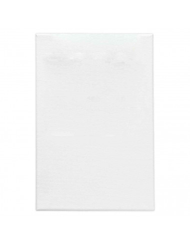 Tradineur - Lienzo grueso preestirado en blanco para pintar, 100% algodón, listones de madera, apto para todo tipo de pinturas,