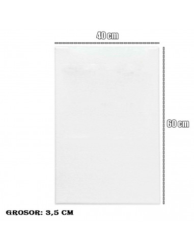 Tradineur - Lienzo grueso preestirado en blanco para pintar, 100% algodón, listones de madera, apto para todo tipo de pinturas,