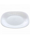 Tradineur - Plato de postre de vidrio opal templado, extra resistente, vajilla de cocina, apto para lavavajillas y microondas (B