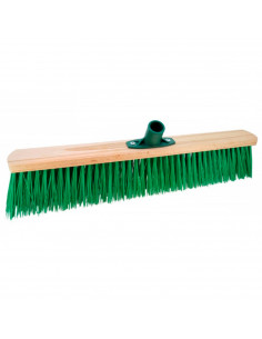 Tradineur - Cepillo duro multiusos para exterior, cerdas duras, madera y plástico, acoplable a mango de rosca, limpieza de patio