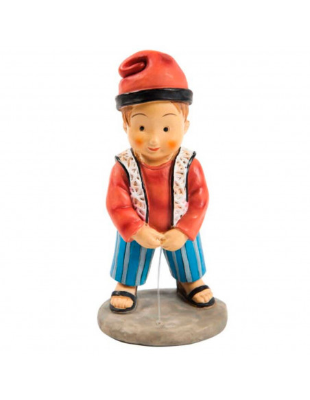 Tradineur - Figura de pixaner Naïf para Belén, marmolina, meón decorativo para nacimiento, pesebre, Navidad, adorno divertido tr Tradineur - Figura de pixaner Naïf para Belén, marmolina, meón decorativo para nacimiento, pesebre, Navidad, adorno divertido tr