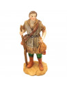 Tradineur - Set de 3 pastores para Belén, durexina, figuras decorativas de aldeanos y pescador para nacimiento, adorno artesano,