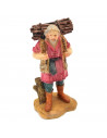 Tradineur - Set de 3 pastores para Belén, durexina, figuras decorativas de aldeanos y pescador para nacimiento, adorno artesano,