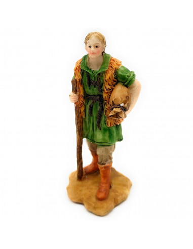 Tradineur - Set de 3 pastores para Belén de durexina, figuras decorativas de aldeanos con animales para nacimiento, adorno artes