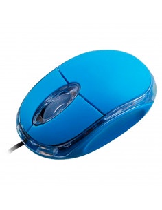 Tradineur - Ratón óptico con cable - 1600 DPI - Componentes informáticos para el ordenador - Plug & Play - USB 3.0/2.0/1.1 