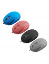 Tradineur - Ratón óptico con cable - 1600 DPI - Componentes informáticos para el ordenador - Plug & Play - USB 3.0/2.0/1.1 