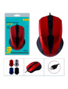 Tradineur - Ratón óptico con cable ergonomico- 1600 DPI - Componentes informáticos para el ordenador - Plug & Play - USB 3.0/2.0