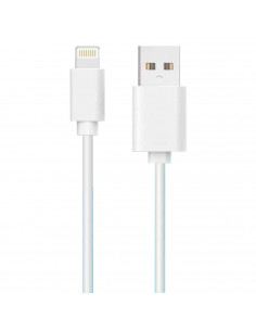 Tradineur - Cable USB / iOS - Longitud de 3 Metro - Alto rendimiento, transmisión de datos y carga de datos - 2.4 A