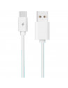 Tradineur - Cable USB / Tipo-C - Longitud de 3 Metro - Alto rendimiento, transmisión de datos y carga de datos - 2.4 A