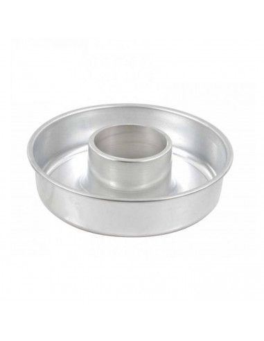 Molde rosca de aluminio antiadherente 21 x 5,8 cm, recipiente para horno redondo para repostería, postres, roscón, bizcochos, ta
