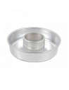 Molde rosca de aluminio antiadherente 21 x 5,8 cm, recipiente para horno redondo para repostería, postres, roscón, bizcochos, ta