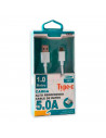 Tradineur - Cable USB / Tipo-C - Longitud de 1 Metro - Alto rendimiento, transmisión de datos y carga de datos - 5.0 A