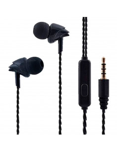 Tradineur - Auriculares con micrófono - Jack 3,5 cm - Compatible con Pods, Móviles, Tablets y PC - Música es Estéreo - Color Sur
