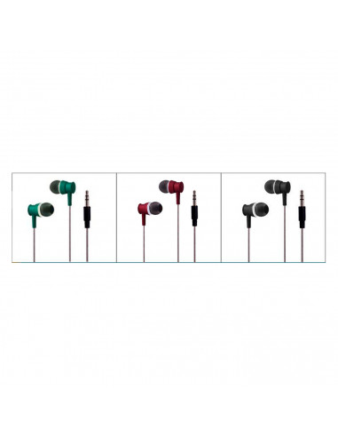 Tradineur - Auriculares estéreo - Aislamiento de ruido - Jack 3,5 cm - Compatible con Pods, Móviles, Tablets y PC - Color Surtid