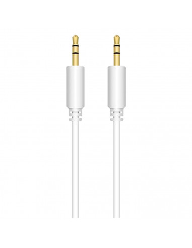 Tradineur - Cable de audio jack con doble salida - Jack 3,5 mm - Longitud de 1 Metro - Ideal para compartir su música, películas
