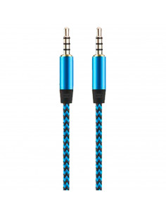 Tradineur - Cable de audio jack, doble salida - Jack 3,5 mm - Longitud de 1 Metro - Ideal para compartir su música, películas y