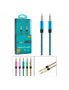 Tradineur - Cable de audio jack, doble salida - Jack 3,5 mm - Longitud de 1 Metro - Ideal para compartir su música, películas y