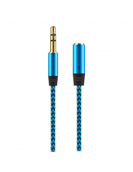 Tradineur - Cable jack de entrada y salida - Jack 3,5 mm - Longitud de 1 Metro - Acto para teléfonos, Tablets, Ordenadores - Col