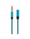 Tradineur - Cable jack de entrada y salida - Jack 3,5 mm - Longitud de 1 Metro - Acto para teléfonos, Tablets, Ordenadores - Col