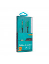 Tradineur - Cable jack de entrada y salida - Jack 3,5 mm - Longitud de 1 Metro - Acto para teléfonos, Tablets, Ordenadores - Col