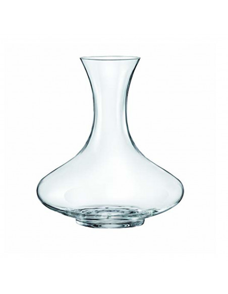 Decantador de vino de cristal de bohemia 1,2 litros, dispensador, jarra, oxigenador, aireador para vino tinto, blanco 23,5 x 19