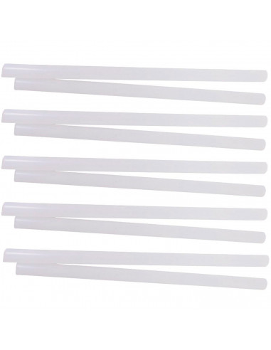 Tradineur - Pack de 10 barras de silicona termofusibles, cola, pegamento para pistolas de encolar en caliente, uso en cuero (Tra
