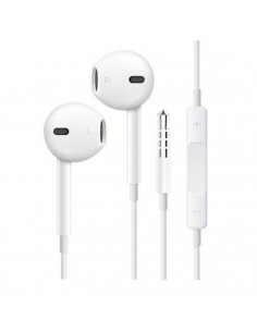 Tradineur - Auriculares con micrófono - Control de volumen - Jack 3,5 cm - Compatible con Pods, Móviles, Tablets y PC - Audio es