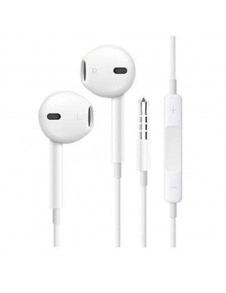 Tradineur - Auriculares con micrófono - Control de volumen - Jack 3,5 cm - Compatible con Pods, Móviles, Tablets y PC - Audio es