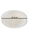 Tradineur - Plato transparente para maceta, plástico, bandeja, platillo redondo para tiesto de interior, exterior, jardín, terra