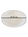 Tradineur - Plato transparente para maceta, bandeja de plástico, platillo redondo para tiesto de interior, exterior, jardín, ter