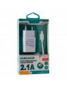 Tradineur - Cargador para móvil 2,1A - Cable USB Tipo-C - Alto rendimiento / Carga rápida - 1 Puertos USB - Color Blanco