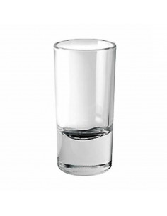 Set 6 vasos chupito "indro baby" de vidrio 42 ml. Pack de 6 recipientes de cristal válido para lavavajillas de 7 cm de diámetro