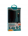 Tradineur - Cargador para móviles 2,4A - Cable USB Tipo-C - Alto rendimiento / Carga rápida - 1 Puertos USB - Color Negro