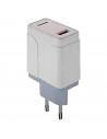 Tradineur - Cargado de móviles 3.4A - Alto rendimiento / Carga rápida / Calidad - 1 Puertos USB - Sin cable - Color Blanco