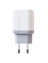 Tradineur - Cargado de móviles 2.4A - Alto rendimiento / Carga rápida / Calidad - Puertos USB - Sin cable - Color Blanco