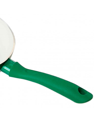 Tradineur - Sartén de aluminio antiadherente, mango ergonómico, válida para inducción y todas las cocinas, ecológica, apta para