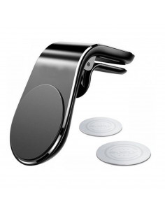 Tradineur - Soporte de móvil magnético Universal, coche, rejilla del aire - Rotación 360º - Compatible con Xiaomi, Huawei, Samsu