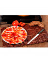 Tradineur - Cuchillo jamonero de acero inoxidable, hoja de 25 cm y mango ergonómico de plástico, cuchillo para cortado de jamón,