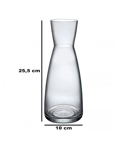 Tradineur - Decantador de vino, jarra de vidrio transparente, aireador, oxigenador de vino, recipiente para servir bebidas, eleg