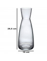 Tradineur - Decantador de vino, jarra de vidrio transparente, aireador, oxigenador de vino, recipiente para servir bebidas, eleg