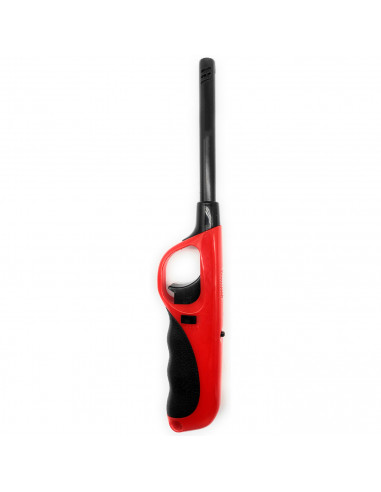 Tradineur - Encendedor electrónico para cocina de gas, mechero recargable para barbacoa, hornillo de camping, llama regulable, b