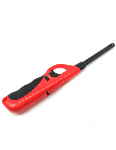 Tradineur - Encendedor electrónico para cocina de gas, mechero recargable para barbacoa, hornillo de camping, llama regulable, b