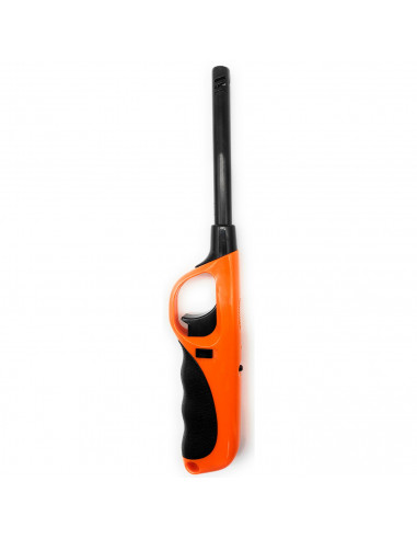 Tradineur - Encendedor electrónico para cocina de gas, mechero recargable para barbacoa, hornillo de camping, llama regulable, b