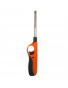 Tradineur - Encendedor electrónico para cocinas de gas, mechero recargable para barbacoa, hornillo de camping, llama regulable,